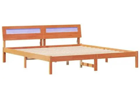 Cadru de pat Maro 200 x 200 cm Lemn masiv - 2/5