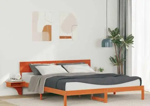 Cadru de pat Maro ceruit 200 x 200 cm Lemn masiv de pin - 1/5