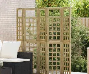 vidaXL Ecran de intimitate pentru exterior 5 pcs Maro 200 x 180 cm