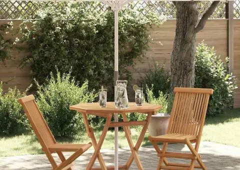 Set bistro 3 piese pliabil din lemn solid de acacia - 1/5