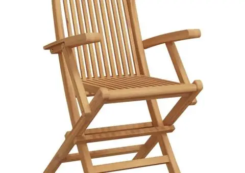 Set Bistro de Grădină Pliabil 3 Piese din Lemn Solid de Acacia - 5/5