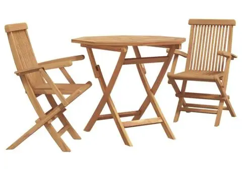 Set Bistro Grădină 3 Piese Lemn Solid Acacia - 2/5