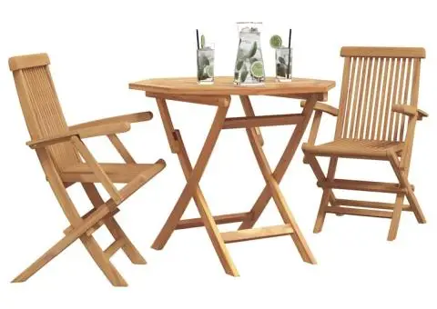 Set Bistro Grădină 3 Piese Lemn Solid Acacia - 3/5