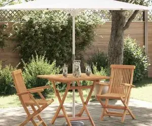 vidaXL Set Bistro Grădină Pliabil din Lemn Solid de Acacia
