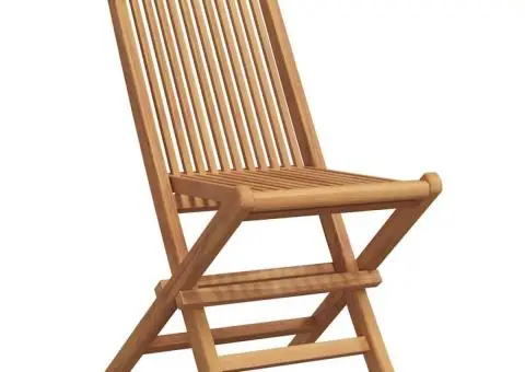 Set de dining pentru grădină , 5 piese, din lemn masiv de tec - 5/5