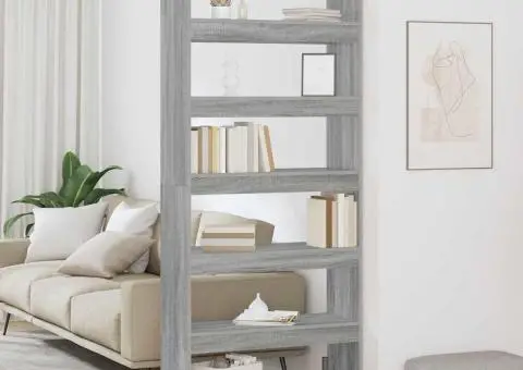 Bibliotecă cu raft Altele sonoma gri 80 x 30 x 198 cm Lemn compozit - 1/5