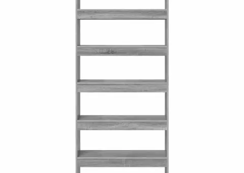 Bibliotecă cu raft Altele sonoma gri 80 x 30 x 198 cm Lemn compozit - 5/5