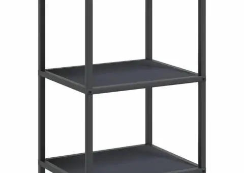 Set de depozitare pentru bucătărie cu raft cu depozitare cu ușă Ajustabil 2 pcs Antracit - 5/5