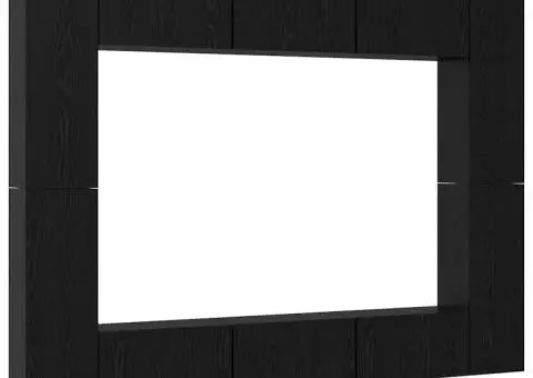 Set comodă TV 10 pcs Stejar negru Mediu 30.5 x 30 x 90 cm - 2/5