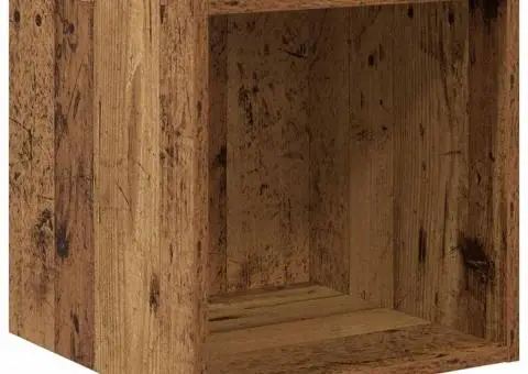 Set dulap TV 2 pcs Lemn vechi 37 x 37 x 142.5 cm Lemn compozit - 5/5