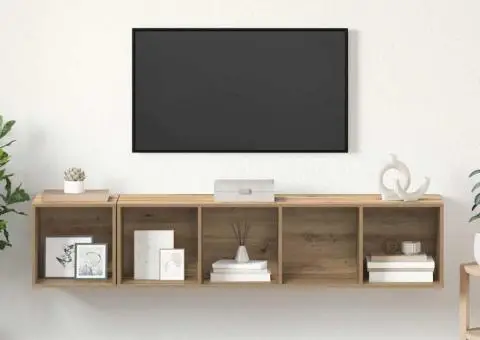 Set dulap TV 2 pcs stejar artizanal 37 x 37 x 142.5 cm - 4/5