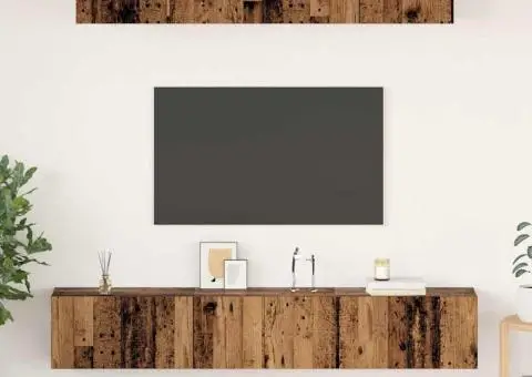 Set comodă TV 5 pcs Lemn vechi Standard Mediu Lemn compozit - 1/5