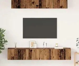 vidaXL Set comodă TV 5 pcs Lemn vechi Standard Mediu Lemn compozit