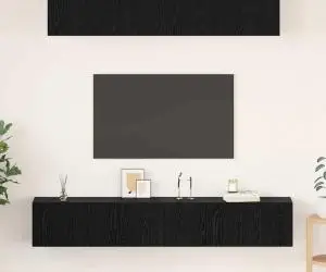 vidaXL Set comodă TV 5 pcs Stejar negru 80 x 30 x 30 cm Lemn compozit