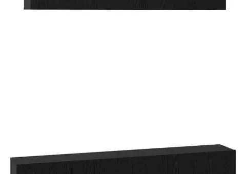 Set comodă TV 5 pcs Stejar negru 80 x 30 x 30 cm Lemn compozit - 2/5