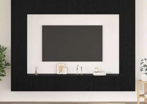 Set comodă TV 10 pcs Stejar negru Mediu 30.5 x 30 x 90 cm - 1/5