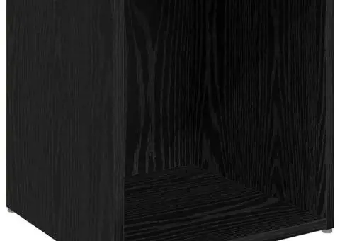 Set dulap TV cu raft cu depozitare 8 pcs Stejar Negru Lemn compozit - 5/5