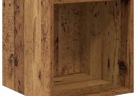 Set dulap TV 4 pcs Lemn vechi 37 x 37 x 72 cm Lemn compozit - 5/5