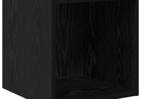 Set dulap TV 4 pcs Stejar negru 37 x 37 x 72 cm Lemn compozit - 5/5