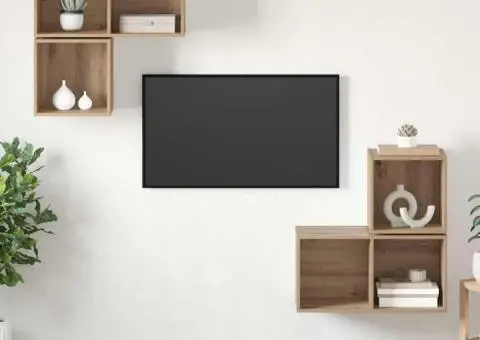 Set dulap TV 4 pcs stejar artizanal 37 x 37 x 72 cm - 1/5