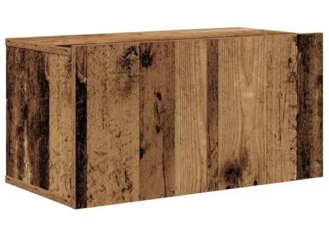 Set dulap TV cu raft Pe perete Altele 8 pcs Lemn vechi Mediu 30.5 x 30 x 30 cm - 5/5