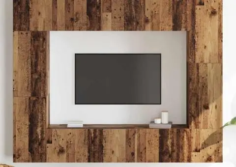 Set comodă TV 8 pcs Lemn vechi 80 x 30 x 30 cm Lemn compozit - 4/5