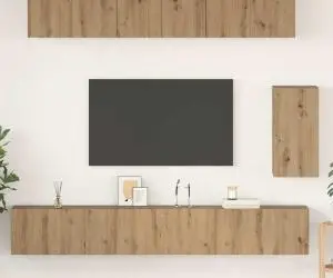 vidaXL Set comodă TV 6 pcs stejar artizanal Mediu Lemn compozit