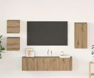 vidaXL Set comodă TV cu raft 5 pcs stejar artizanal 30.5 x 30 x 60 cm