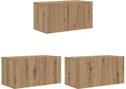 Set comodă TV 8 pcs stejar artizanal 60 x 30 x 30.5 cm - 5/5