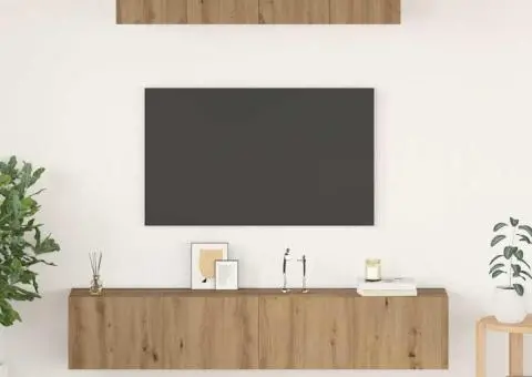 Set dulap TV 4 pcs stejar artizanal Mediu 80 x 30 x 30 cm - 1/5