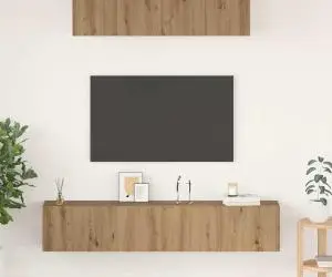vidaXL Set dulap TV 4 pcs stejar artizanal Mediu 80 x 30 x 30 cm