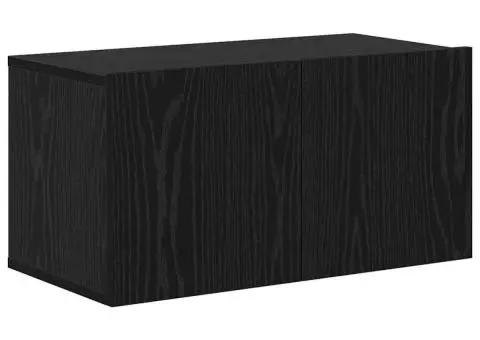 Set comodă TV 2 pcs Stejar negru 80 x 30 x 30 cm Lemn compozit - 5/5