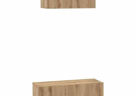 Set dulap TV cu raft Pe perete Altele 2 pcs stejar artizanal 80 x 30 x 30 cm - 2/5