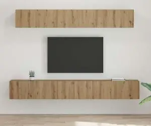 vidaXL Set dulap TV 5 pcs stejar artizanal 80 x 30 x 30 cm Mediu