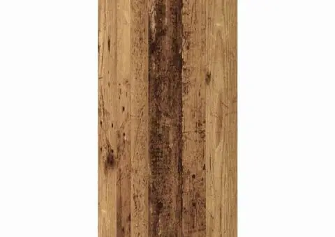 Set comodă TV cu raft Pe perete cu depozitare cu ușă 3 pcs Lemn vechi 150.5 x 30 x 90 cm - 5/5