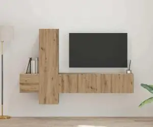 vidaXL Set comodă TV 5 pcs stejar artizanal Mediu Lemn compozit