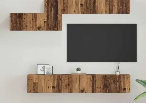 Set comodă TV 7 pcs Lemn vechi 60 x 30 x 30 cm Lemn compozit - 1/5