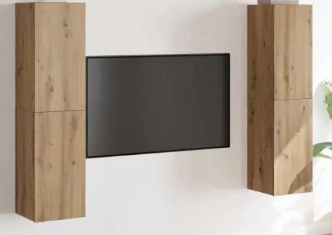 Set comodă TV 4 pcs stejar artizanal 30.5 x 30 x 60 cm - 1/5