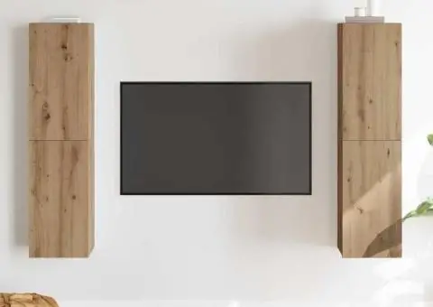 Set comodă TV 4 pcs stejar artizanal 30.5 x 30 x 60 cm - 4/5