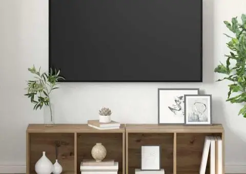 Set comodă TV 2 pcs Stejar Artizanal 37 x 35 x 107 cm - 4/5