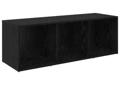 Cabinet TV cu raft cu depozitare 4 pcs Stejar negru 37 x 35 x 107.5 cm - 5/5