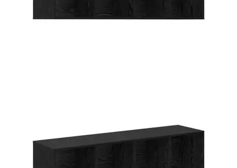 Set comodă TV 2 pcs Stejar negru 37 x 37 x 142.5 cm - 2/5