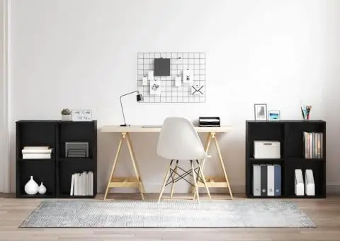 Set comodă TV cu raft 4 pcs Stejar negru 72 x 35 x 36.5 cm - 1/5