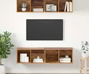 vidaXL Dulap pentru TV pe Perete 4 pcs Lemn vechi 37 x 37 x 72 cm