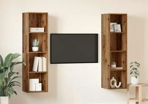 Set comodă TV 2 pcs Maro 37 x 37 x 142.5 cm Lemn compozit - 4/5