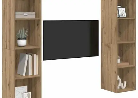 Set comodă TV 2 pcs Maro 37 x 37 x 142.5 cm Lemn compozit - 3/5