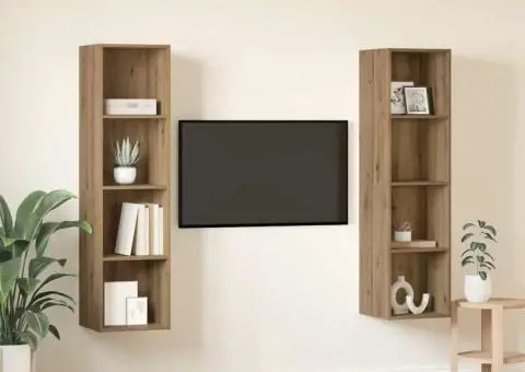 Set comodă TV 2 pcs Maro 37 x 37 x 142.5 cm Lemn compozit - 4/5