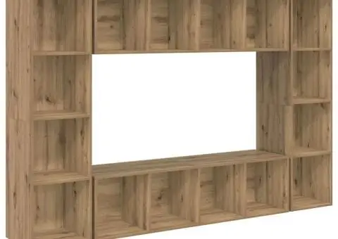 Set comodă TV 4 pcs Maro 37 x 37 x 142.5 cm Lemn compozit - 2/5