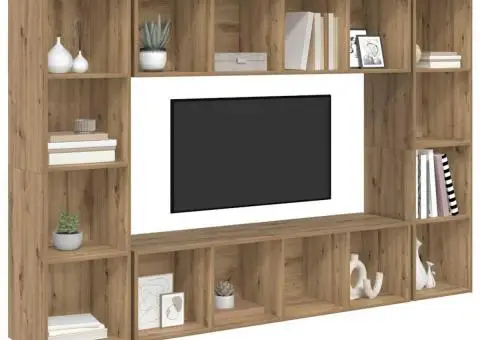 Set comodă TV 4 pcs Maro 37 x 37 x 142.5 cm Lemn compozit - 3/5