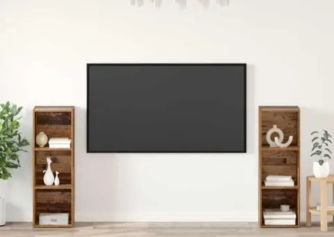 Set comodă TV 2 pcs Lemn vechi 107 x 35 x 37 cm Lemn compozit - 1/5